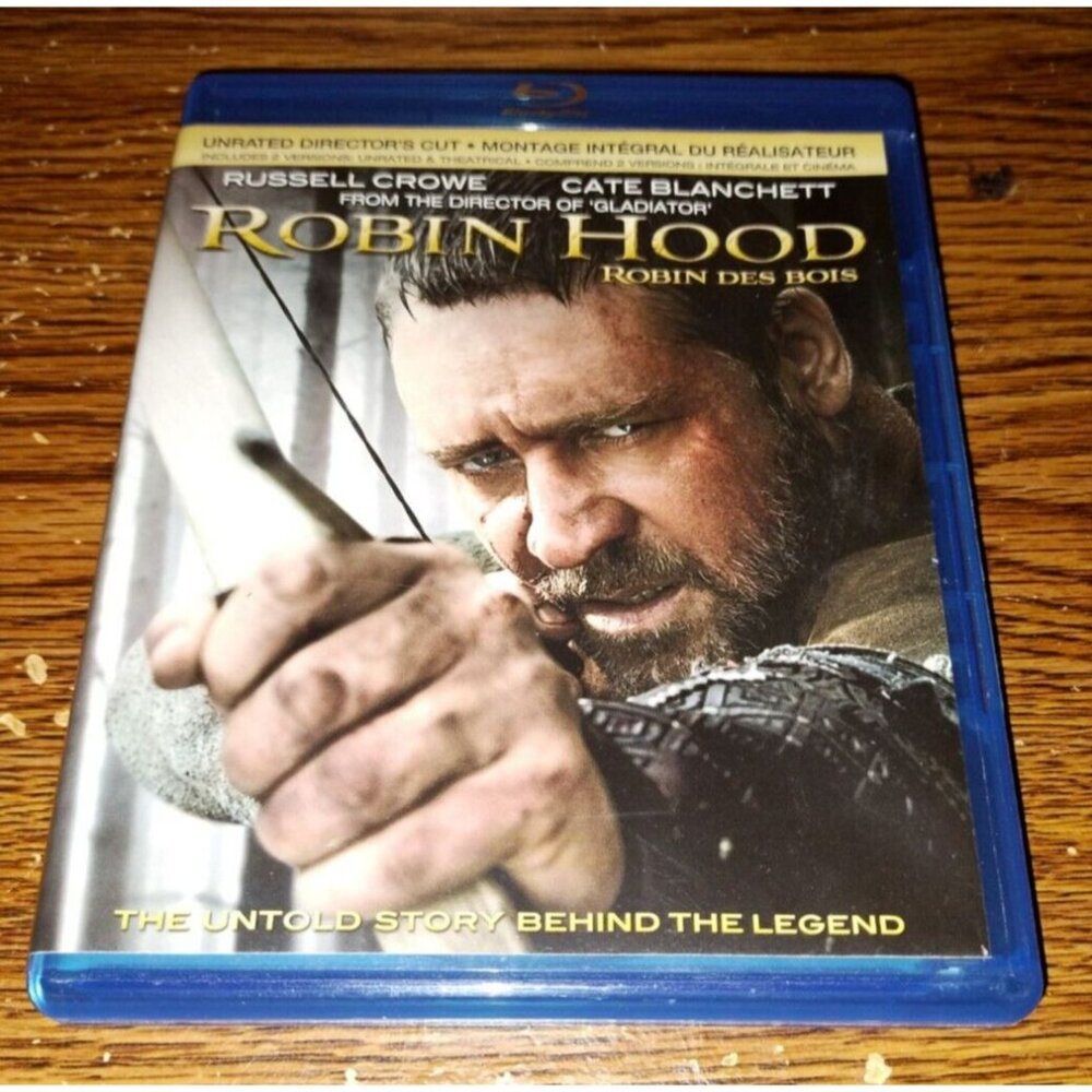 Robin Hood (Blu-ray Disc, 2010, Unrated Director's Cut. Canadian) Russell Crowe